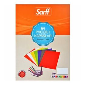 Sarff A4 Şeffaf 100 Adet PVC Sarı Cilt Kapakları
