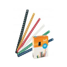 Sarff Bind 28 mm Kırmızı Plastik Spiral