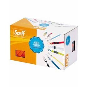 Sarff KEJEA T-12571 50 Adet Siyah Kendinden Klipsli Beyaz Askı İpi