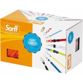 Sarff KEJEA T-12571 50 Adet Siyah Kendinden Klipsli Beyaz Askı İpi