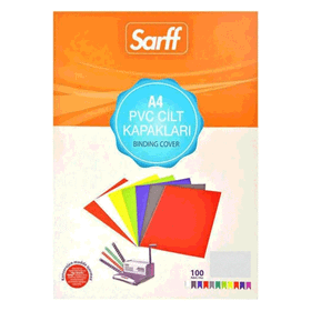 Sarff Pvc 160 Mikron Turuncu A4 100 Adet Cilt Kapağı