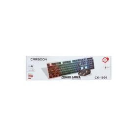 Sarftech Carboon Ck-1000 Işıklı Kablolu Oyuncu Klavye ve Mouse