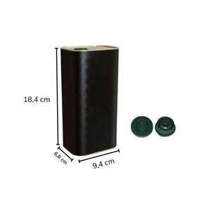 Sarkap 1 lt Mat Siyah Kapaklı Zeytinyağı Tenekesi