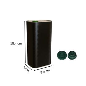 Sarkap 1 lt Mat Siyah Kapaklı Zeytinyağı Tenekesi