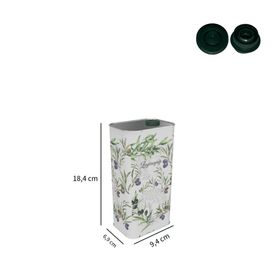 Sarkap 1000 ml Beyaz Yeşil Zeytin Pratik Kapaklı Zeytinyağı Tenekesi