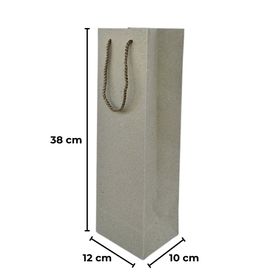Sarkap 12x38x10 cm Örgü İp Saplı Kraft Çanta