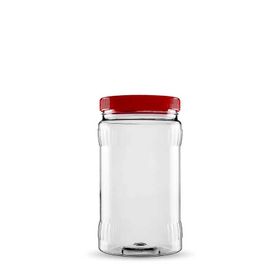 Sarkap 1500 ml Kırmızı Dilimli Pet Kavanoz