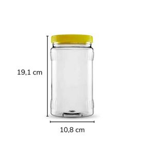 Sarkap 1500 ml Sarı Dilimli Pet Kavanoz