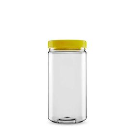 Sarkap 1500 ml Sarı Silindir Pet Kavanoz