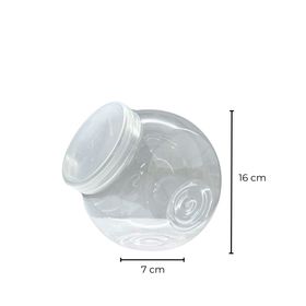 Sarkap 2000 ml Şeffaf Çift Tabanlı Pet Kavanoz