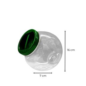 Sarkap 2000 ml Yeşil Çift Tabanlı Pet Kavanoz
