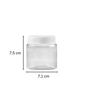 Sarkap 220 ml Beyaz Silindir Pet Kavanoz