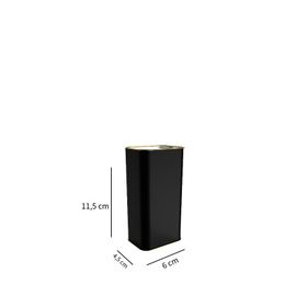 Sarkap 250 ml Pratik Siyah Kapaklı Dekoratif Zeytinyağı Tenekesi