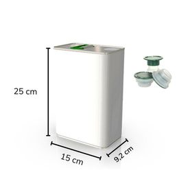 Sarkap 3 lt Beyaz Kapaklı Kulplu Zeytinyağı Tenekesi