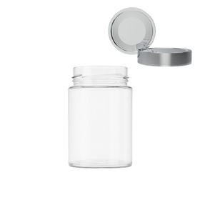 Sarkap 350 ml Silver Derin Etek Kapaklı Cam Kavanoz