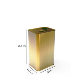 Sarkap 4000 ml Kapaklı Kulplu Kısa Zeytinyağı Tenekesi