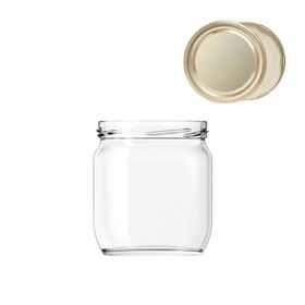 Sarkap 425 ml Gold Kapaklı Cam Kavanoz