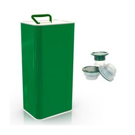 Sarkap 5 lt Yeşil Kapaklı Kulplu Zeytinyağı Tenekesi