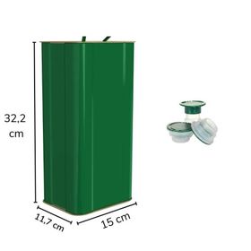 Sarkap 5 lt Yeşil Kapaklı Kulplu Zeytinyağı Tenekesi