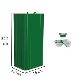 Sarkap 5 lt Yeşil Kapaklı Kulplu Zeytinyağı Tenekesi