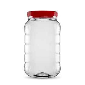 Sarkap 5000 ml Kırmızı Uzun Dilimli Pet Kavanoz