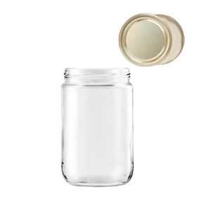 Sarkap 660 ml Gold Kapaklı Cam Kavanoz