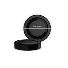 Sarkap 70 mm Siyah Derin Etek Kavanoz Kapağı