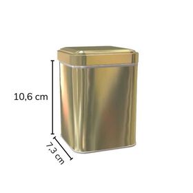 Sarkap 73x106 mm Gold Metal Kare Kutu