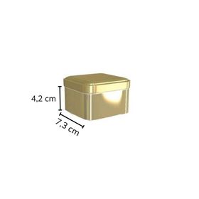 Sarkap 73x42 mm Gold Metal Kare Kutu