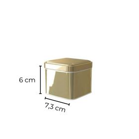 Sarkap 73x60 mm Gold Metal Kare Kutu