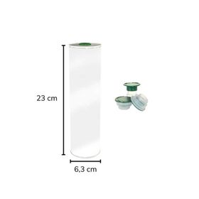 Sarkap 750 ml Beyaz Kapaklı Silindir Zeytinyağı Tenekesi