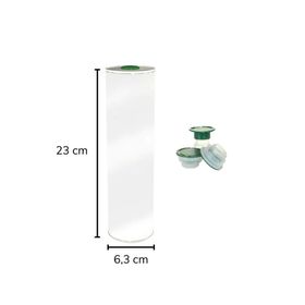 Sarkap 750 ml Beyaz Kapaklı Silindir Zeytinyağı Tenekesi