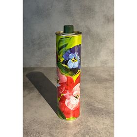 Sarkap 750 ml Dekoratif Kapaklı Silindir Boş Zeytinyağı Tenekesi