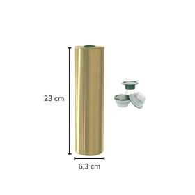 Sarkap 750 ml Gold Kapaklı Silindir Zeytinyağı Tenekesi