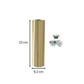 Sarkap 750 ml Gold Kapaklı Silindir Zeytinyağı Tenekesi