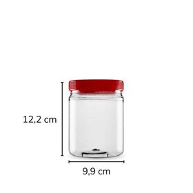 Sarkap 750 ml Kırmızı Silindir Pet Kavanoz