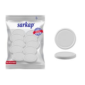 Sarkap 82 mm Düz Renkler Hijyenik Paketli 10 Adet Kavanoz Kapağı