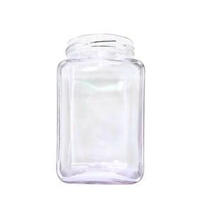 Sarkap 850 ml Köşeli Kapaksız Cam Kavanoz