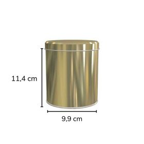Sarkap 99x114 mm Gold Metal Yuvarlak Kutu
