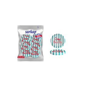 Sarkap Ciao Bella 82 mm Dolce Vita Desenler Yeşil Hijyenik Paketli 10 Adet Kavanoz Kapağı