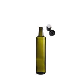 Sarkap Dorika 250 ml Yeşil Akıtmalı Kapak Cam Zeytinyağı Şişesi Yağdanlık