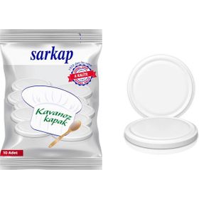 Sarkap Hijyenik Paketli Beyaz 82 mm 10 Adet Kavanoz Kapağı