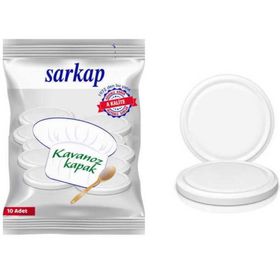 Sarkap Hijyenik Paketli Beyaz 82 mm 10 Adet Kavanoz Kapağı