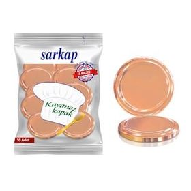 Sarkap Hijyenik Paketli Bronz 82 mm 10 Adet Kavanoz Kapağı