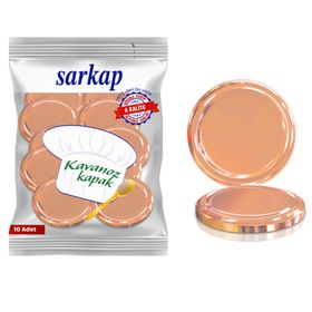 Sarkap Hijyenik Paketli Bronz 82 mm 10 Adet Kavanoz Kapağı