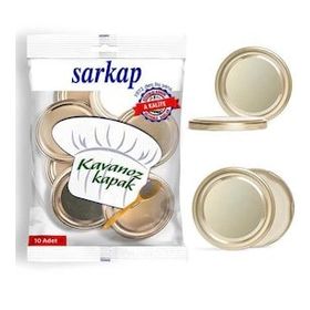 Sarkap Hijyenik Paketli Gold 82 mm 10 Adet Kavanoz Kapağı