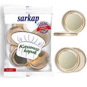 Sarkap Hijyenik Paketli Gold 82 mm 10 Adet Kavanoz Kapağı