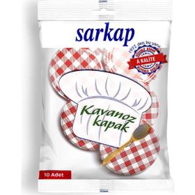 Sarkap Hijyenik Paketli Kırmızı Ekoseli 82 mm 10 Adet Kavanoz Kapağı