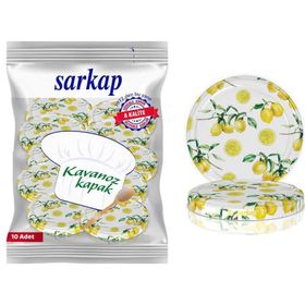 Sarkap Hijyenik Paketli Limonlu 82 mm 10 Adet Kavanoz Kapağı