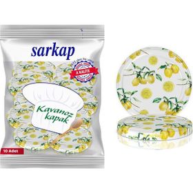 Sarkap Hijyenik Paketli Limonlu 82 mm 10 Adet Kavanoz Kapağı